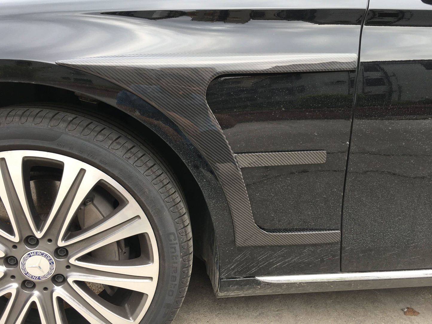Carbon Fibre Front Side Trims for Mercedes W213 E Class Saloon 17-18 - Carbon Factory
