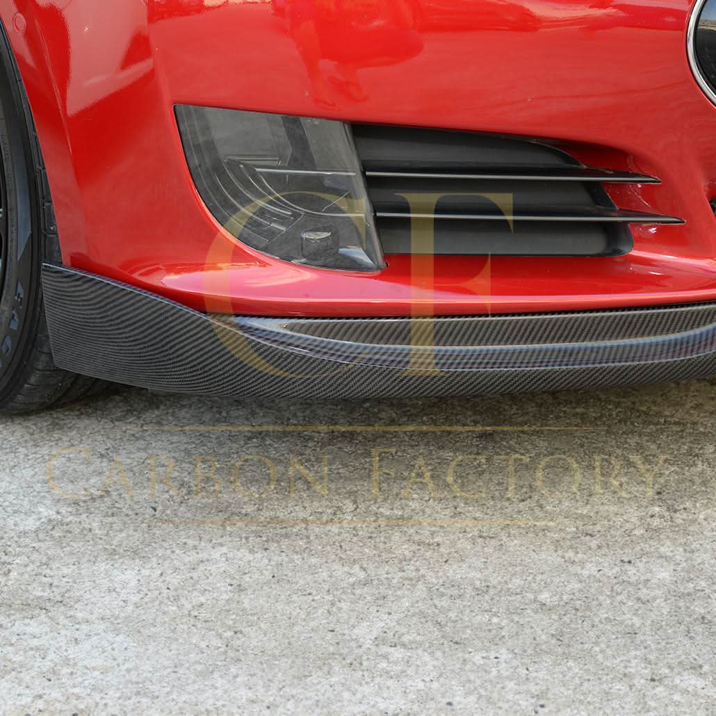 Carbon Fibre Front Splitter for Tesla Model S P85 14-15 - Carbon Factory