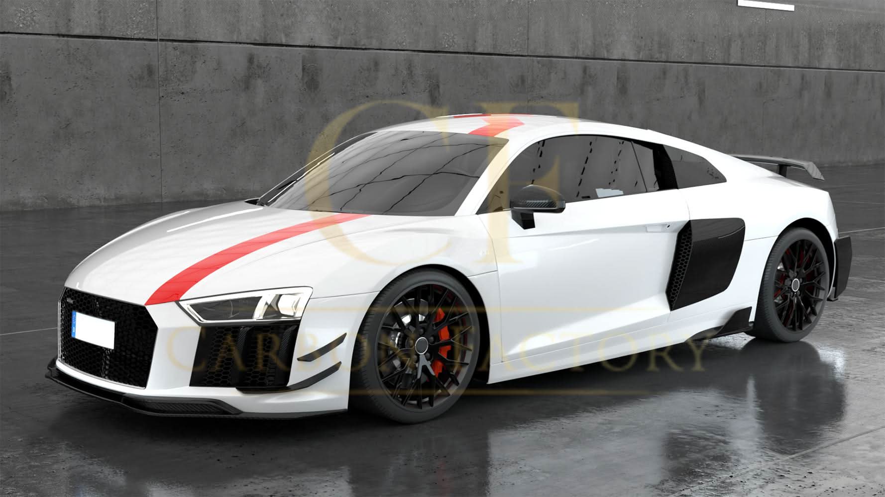 Carbon Fibre Rear Bumper Side Extension for Audi R8 V10 Gen 2 15-19 - Carbon Factory
