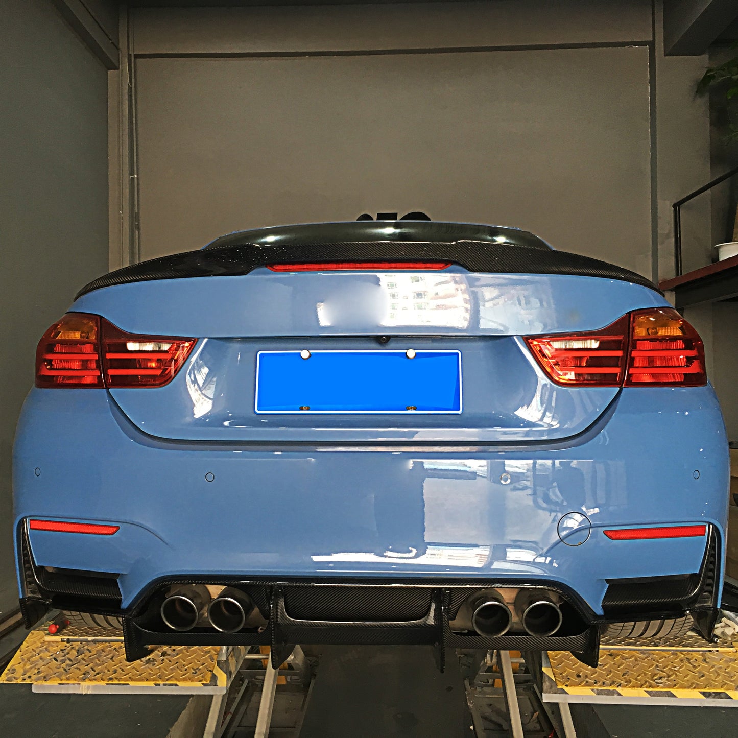 Carbon Fibre Rear Bumper Trims for BMW F80 M3 F82 F83 M4 14-20-Carbon Factory