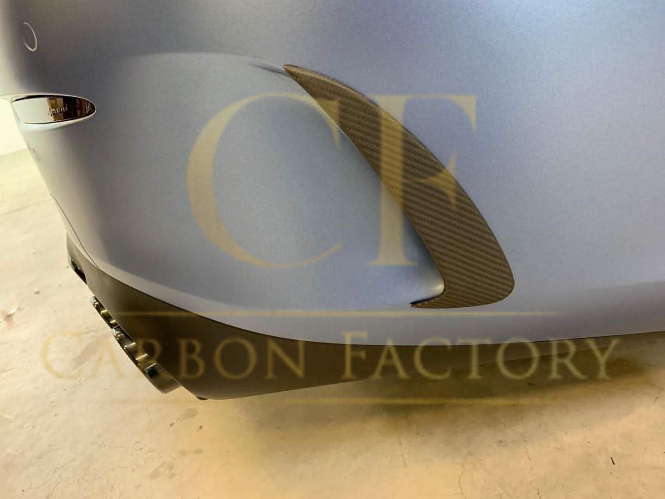 Carbon Fibre Rear Bumper Trims for Mercedes C238 E Class Coupe 17-Present - Carbon Factory