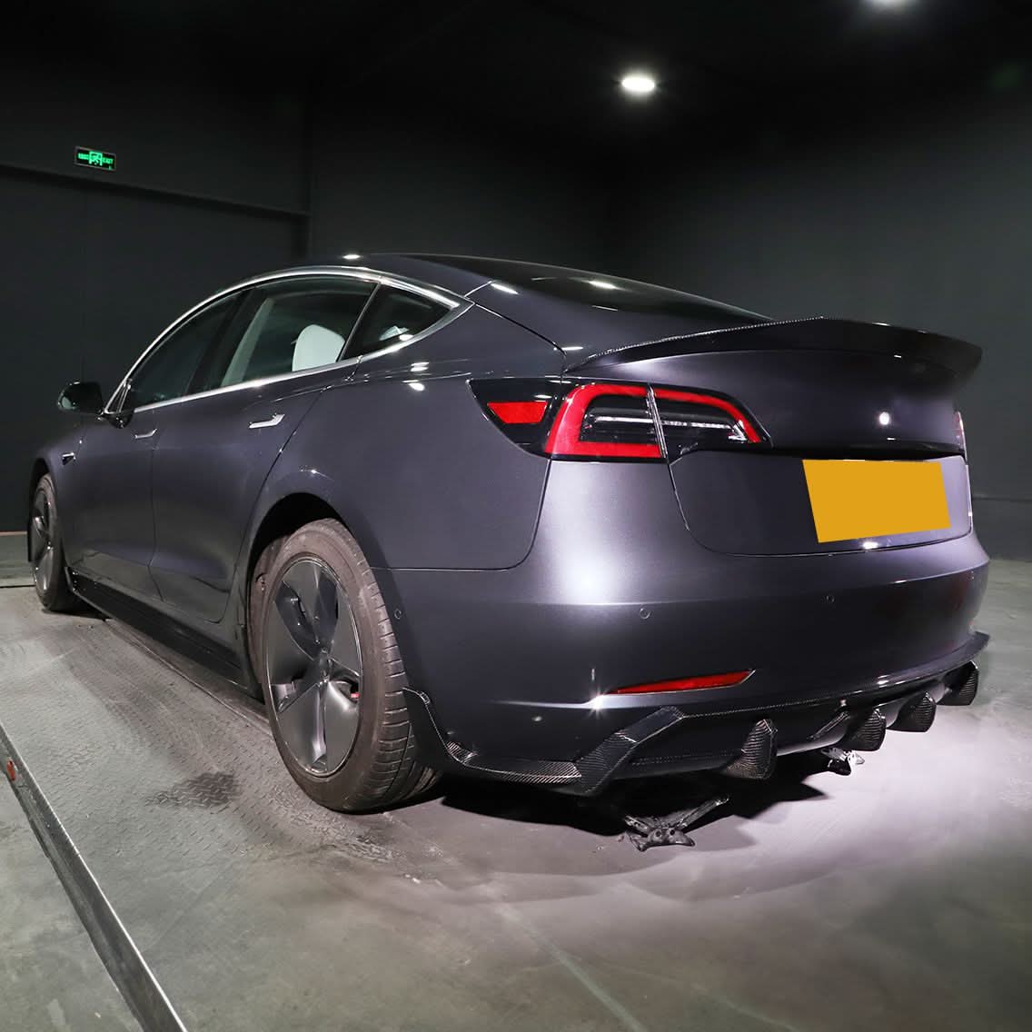 Carbon Fibre Rear Canards for Tesla Model 3 16-23 - Carbon Factory