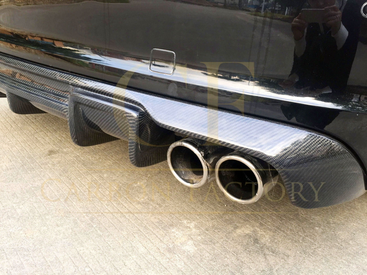 Carbon Fibre Rear Diffuser (Quad Exhaust) for Audi A3 Hatchback S Line & S3 13-15 - Carbon Factory
