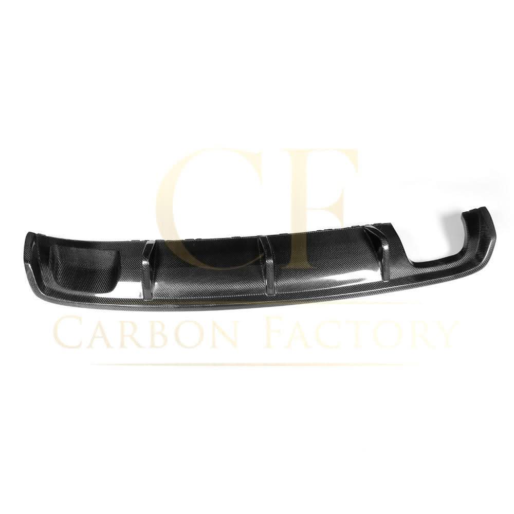 Carbon Fibre Rear Diffuser (Twin Exhaust) for Audi A3 Saloon Non S Line 13-15 - Carbon Factory