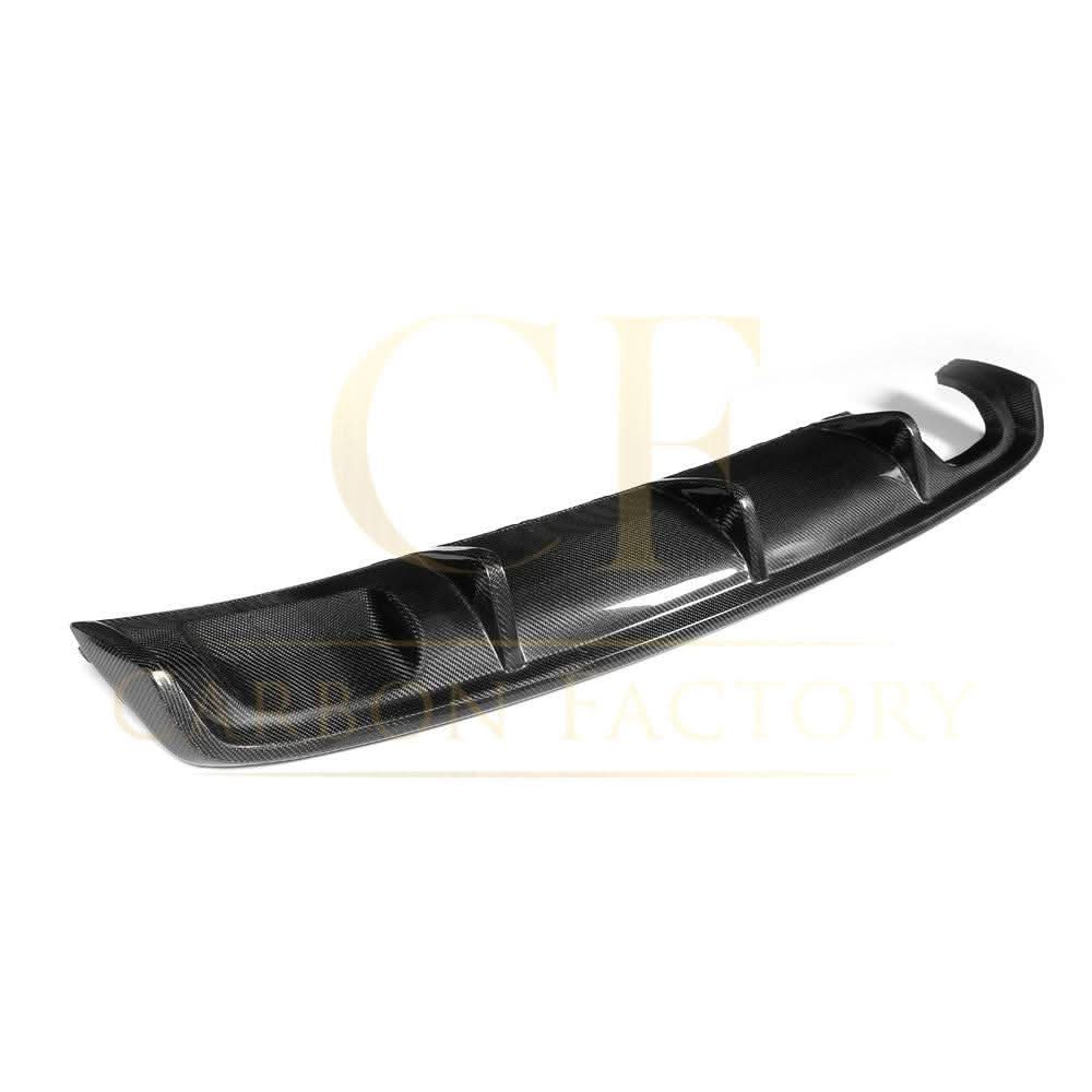 Carbon Fibre Rear Diffuser (Twin Exhaust) for Audi A3 Saloon Non S Line 13-15 - Carbon Factory