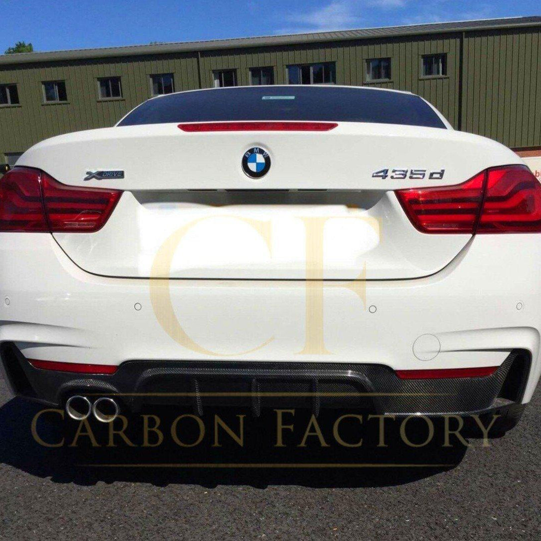 Carbon Fibre Rear Diffuser Twin Exhaust for BMW F32 F33 F36 4 Series 14-20 - Carbon Factory