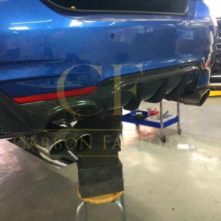 Carbon Fibre Rear Diffuser Twin Exhaust for BMW F32 F33 F36 4 Series 14-20 - Carbon Factory