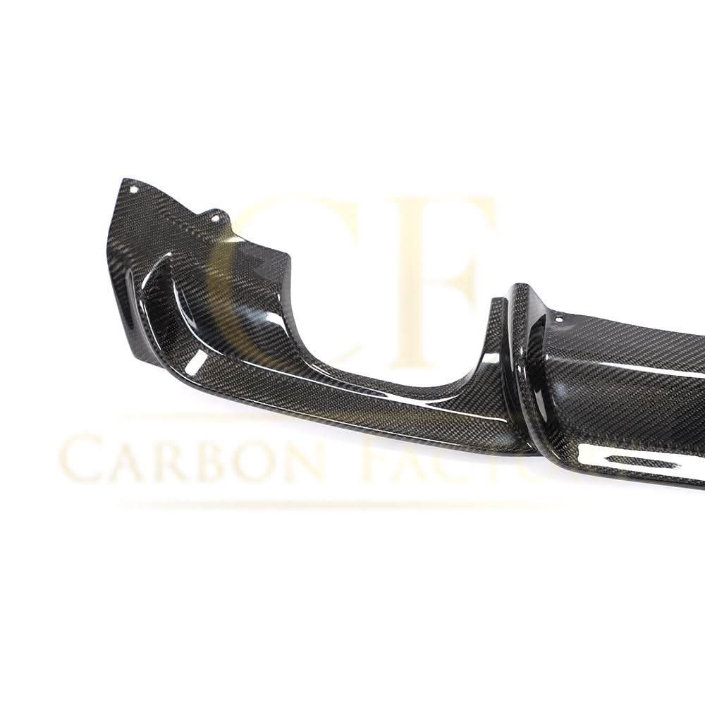 Carbon Fibre Rear Diffuser with LED Light Quad Exhaust for BMW F30 F31 3 Series 12-19 - Carbon Factory