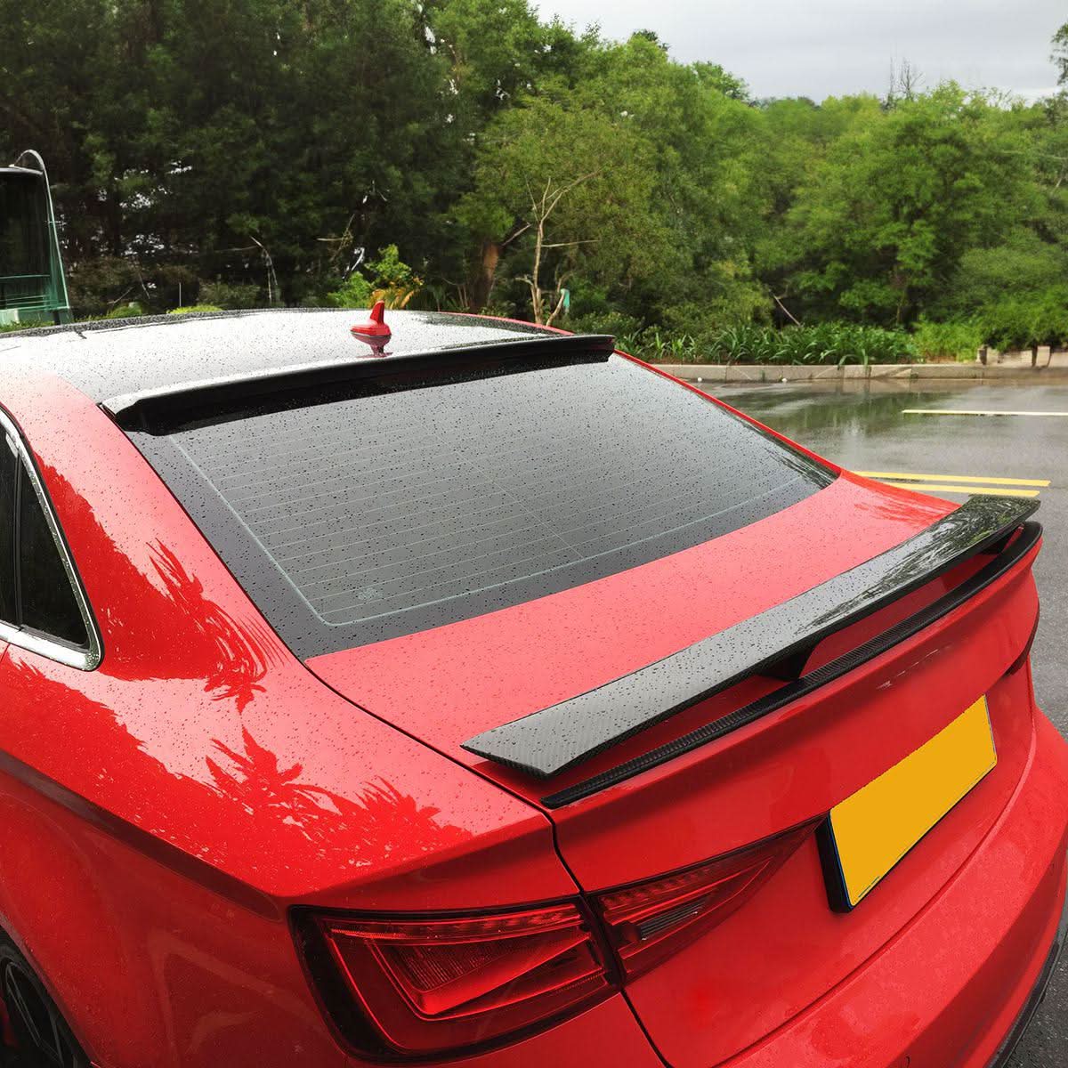 Carbon Fibre Roof Spoiler for Audi A3 Saloon 13-19 - Carbon Factory