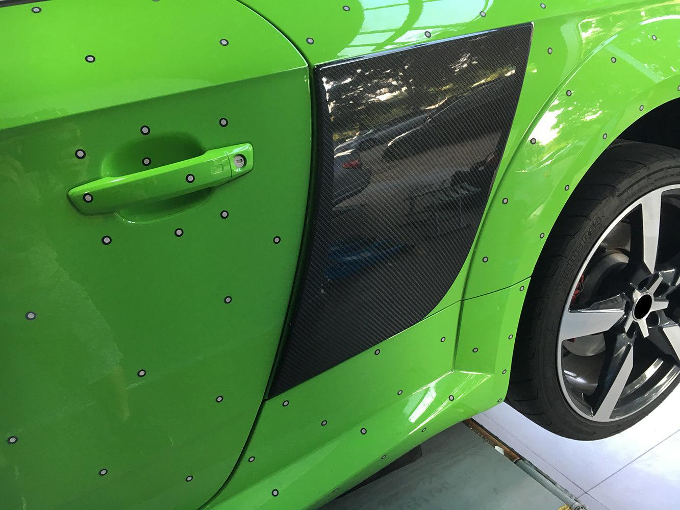 Carbon Fibre Side Fender Trims for Audi 8S TT TTS TTRS MK3 15-21-Carbon Factory