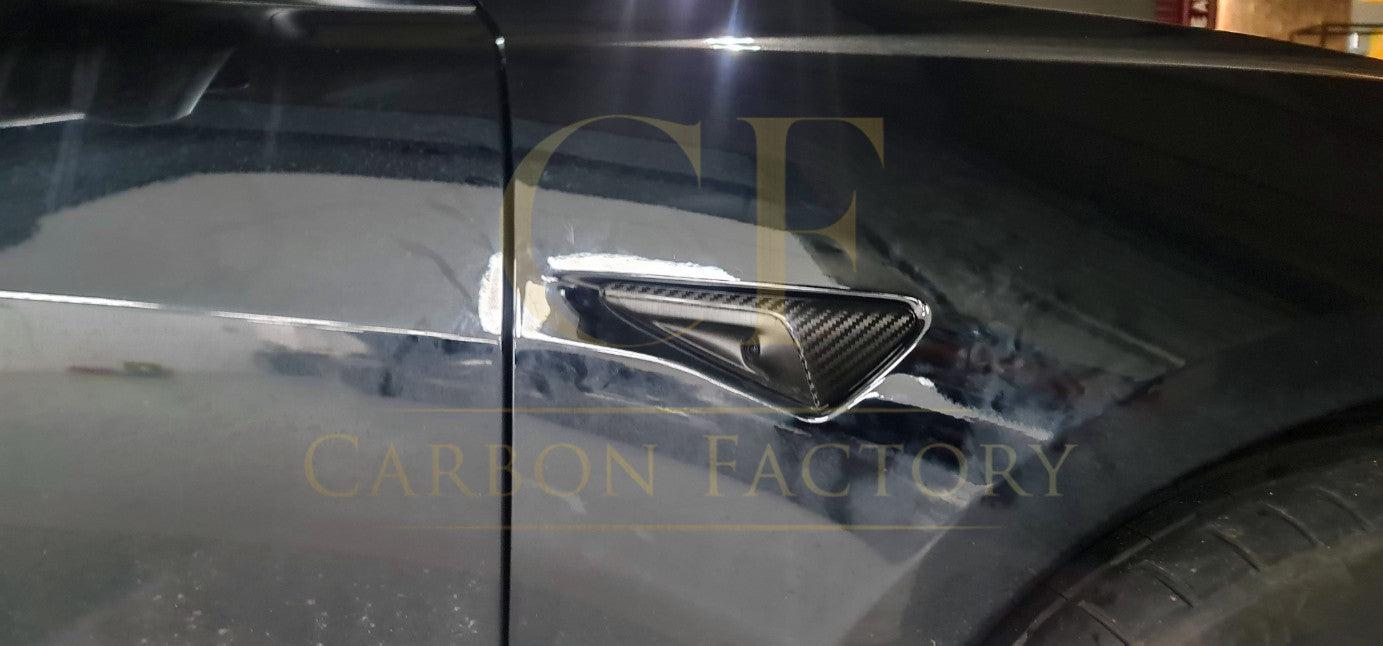 Carbon Fibre Side Fender Trims for Tesla Model 3 16-23 - Carbon Factory