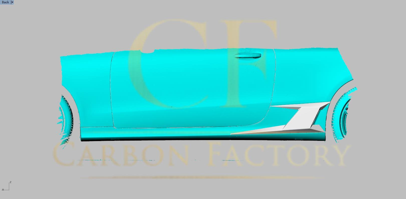 Carbon Fibre Side Rear Trims for Mercedes C238 E Class Coupe 17-Present - Carbon Factory