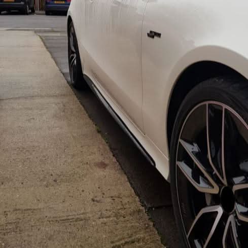 Carbon Fibre Side Skirts Trims for Mercedes C238 E Class Coupe 17-Present - Carbon Factory