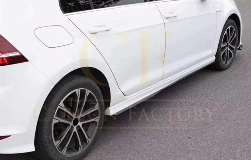 Carbon Fibre Side Skirts Trims for VW Golf MK7 MK7.5 inc GTI & R 14-20-Carbon Factory