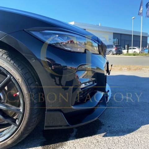 Competition Style Gloss Black Front Splitter for BMW 3 Series G20 G21 Pre-LCI 19-22 - Carbon Factory