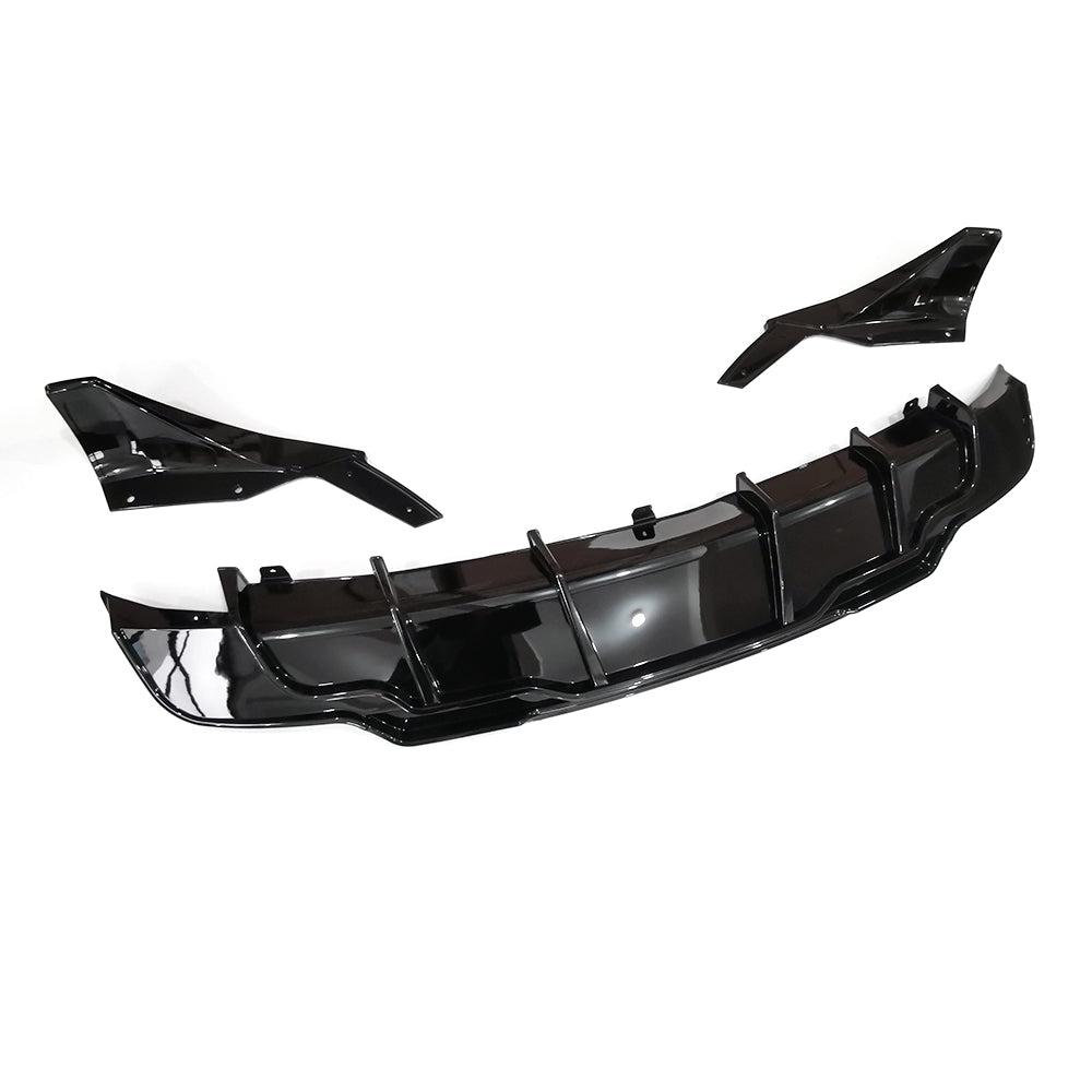 Competition Style Gloss Black Rear Diffuser for Tesla Model 3 16-23-Carbon Factory