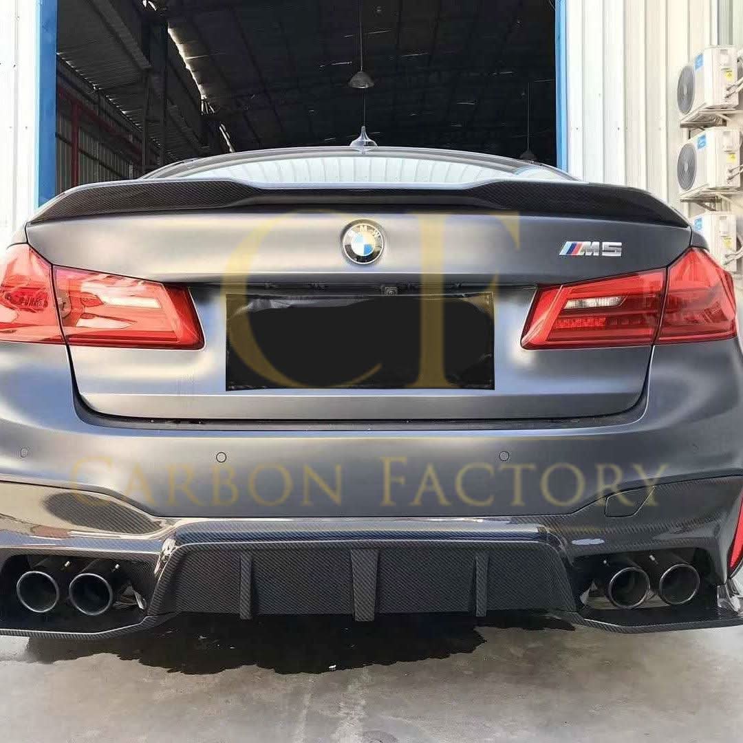 DA Style Pre-Preg Carbon Fibre Boot Spoiler for BMW 5 Series G30 F90 M5 17-23 - Carbon Factory