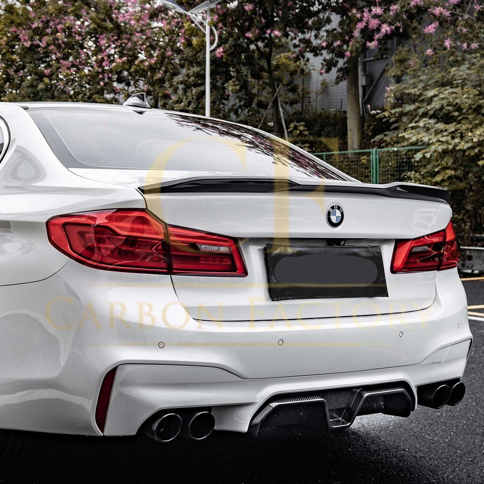 DA Style Pre-Preg Carbon Fibre Boot Spoiler for BMW 5 Series G30 F90 M5 17-23 - Carbon Factory