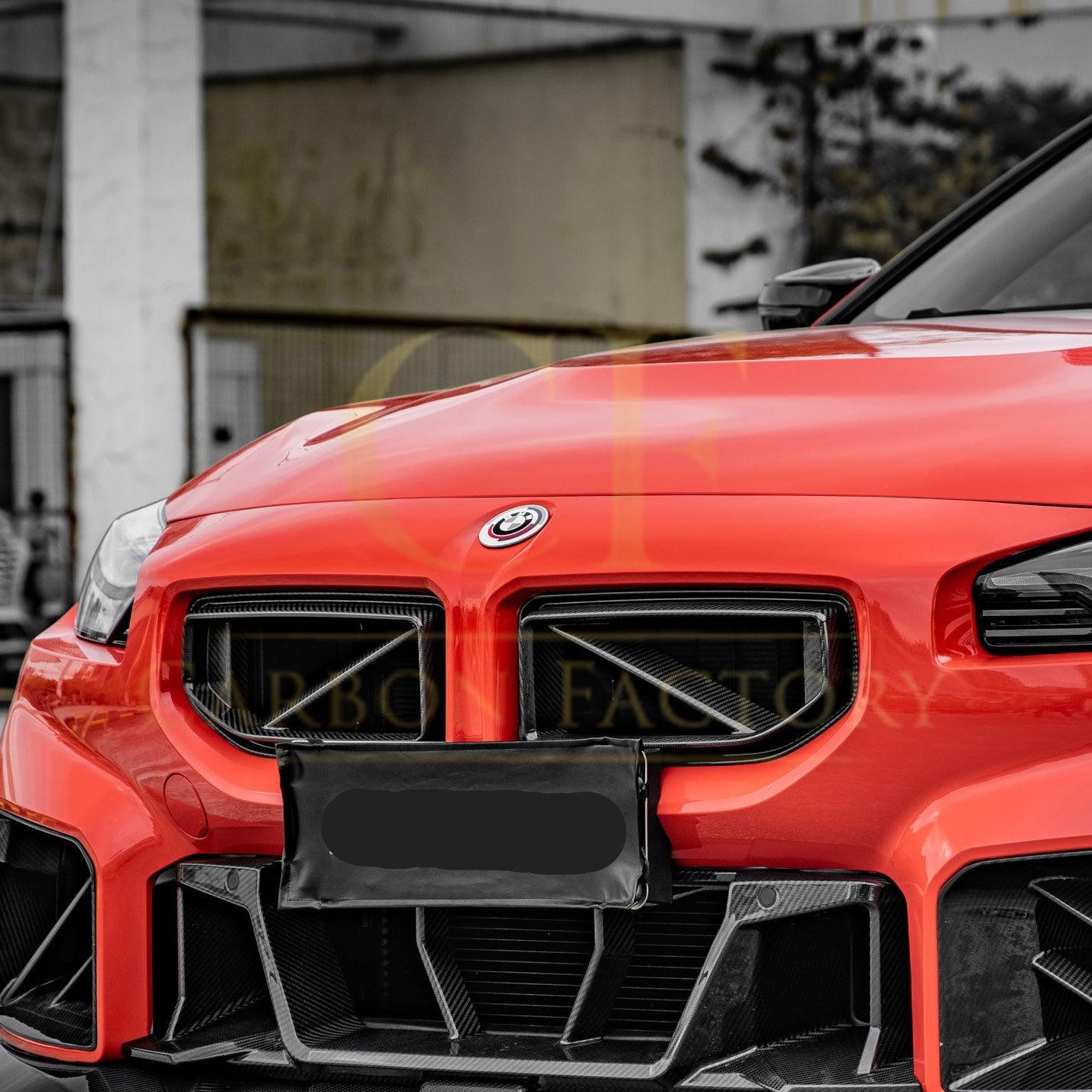 DS Style Pre-Preg Carbon Fibre Front Bumper Trim for BMW G87 M2 23-Present-Carbon Factory
