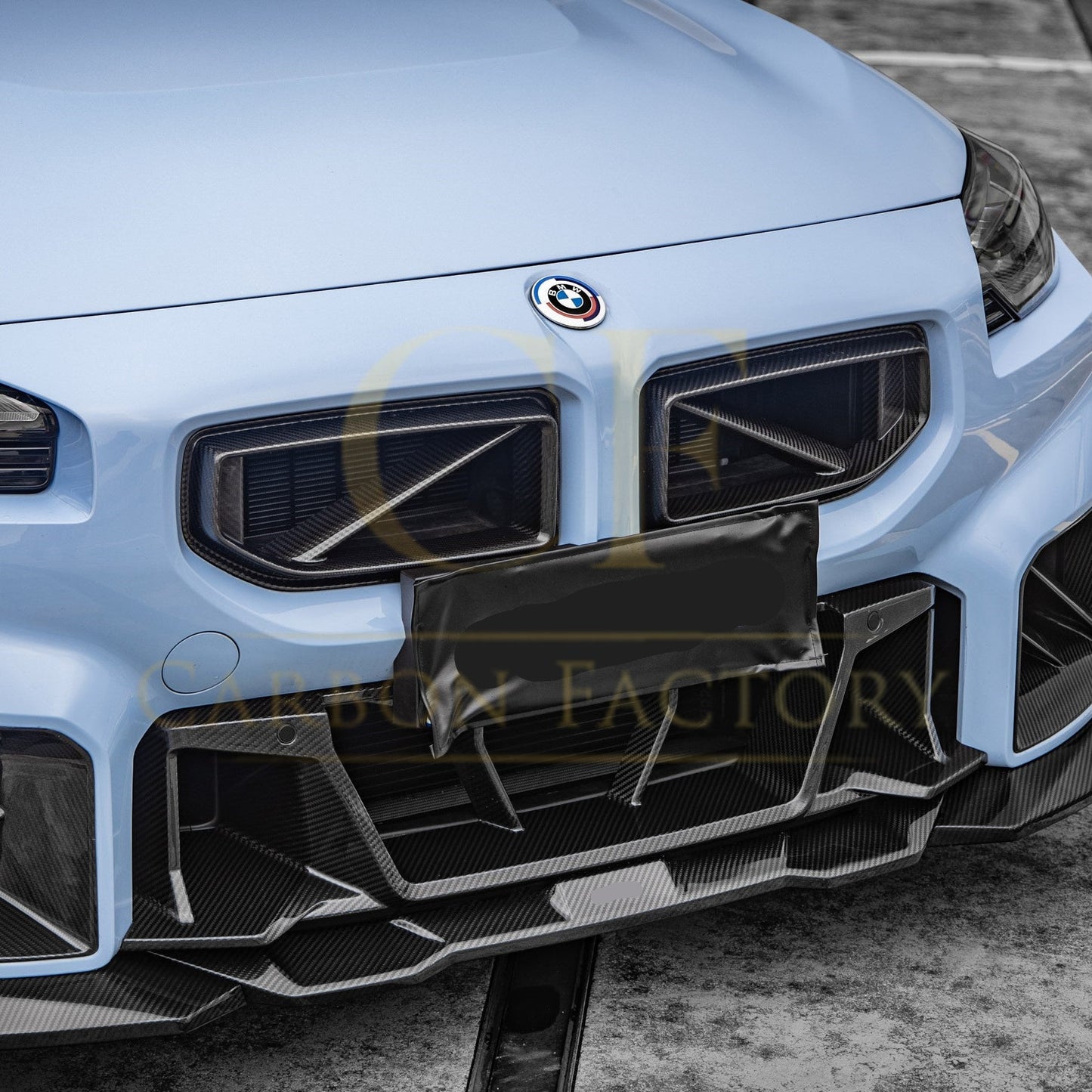 DS Style Pre-Preg Carbon Fibre Front Bumper Trim for BMW G87 M2 23-Present-Carbon Factory