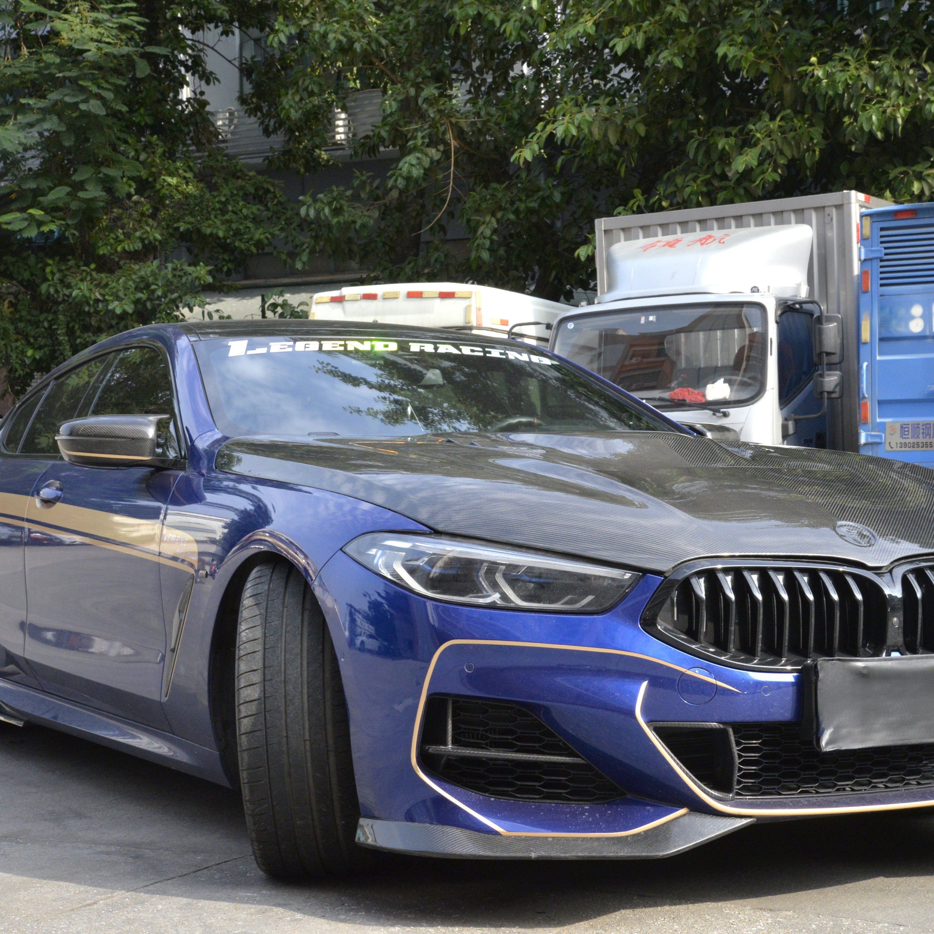 Carbon Fibre Front Bumper Trims for BMW G14 G15 G16 8 Series 18-Present - Carbon Factory
