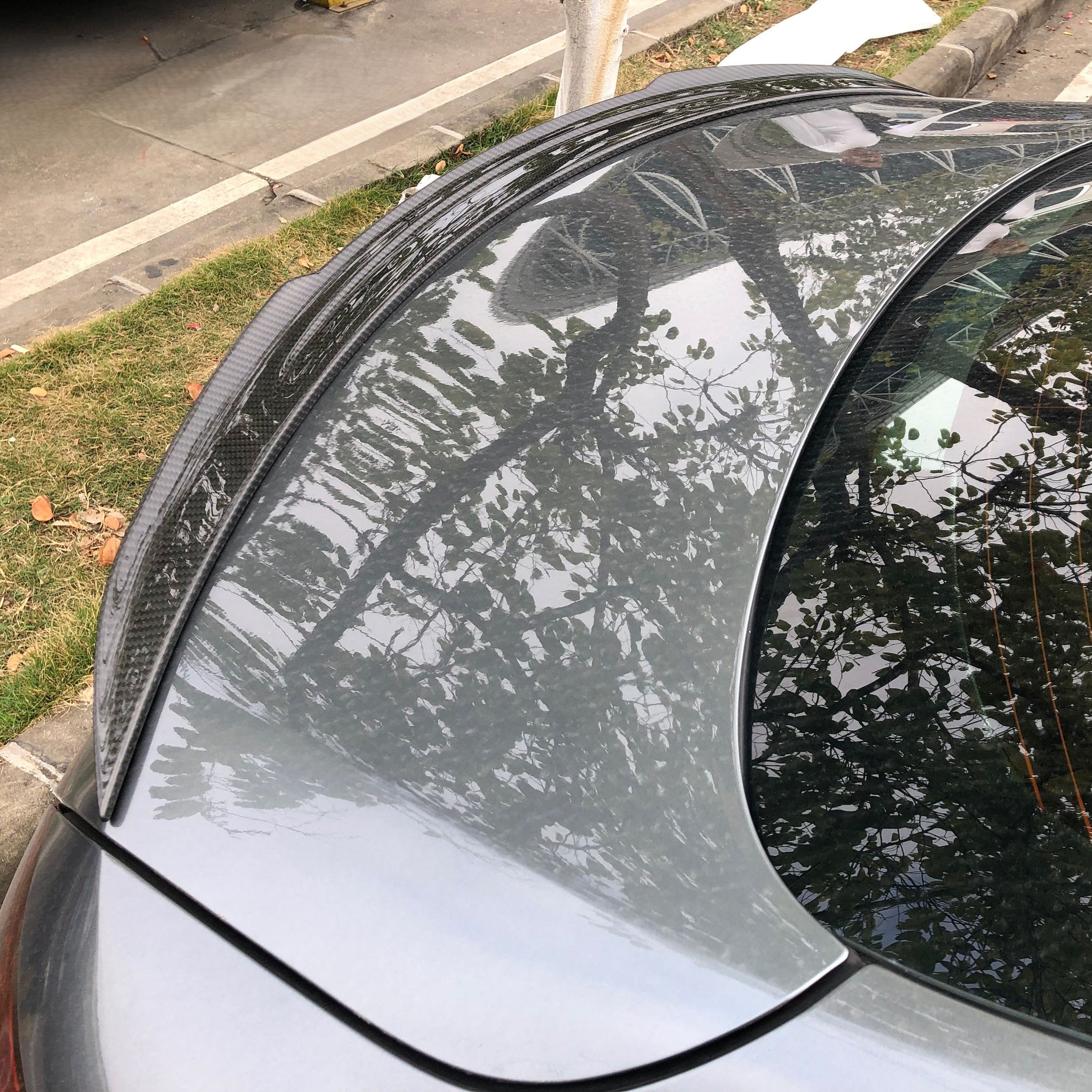 OEM Style Pre-Preg Carbon Fibre Boot Spoiler for Mercedes Benz C257 CLS Saloon 20-Present - Carbon Factory