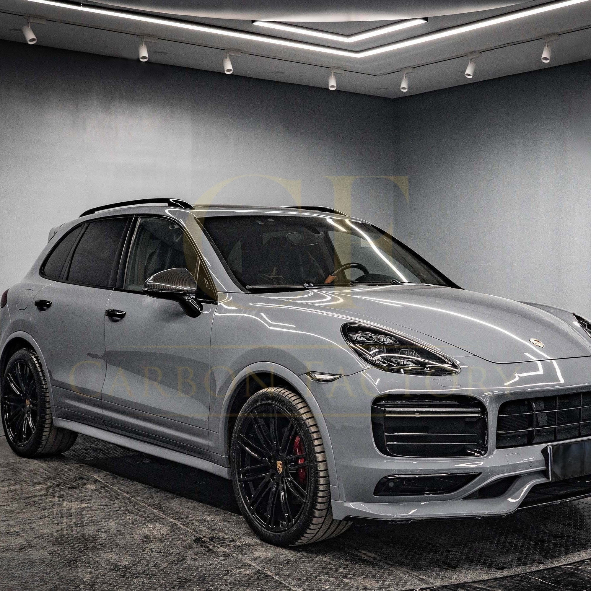 Pre-Preg Carbon Fibre Mirror Covers for Porsche Cayenne 958.2 14-18 LHD - Carbon Factory