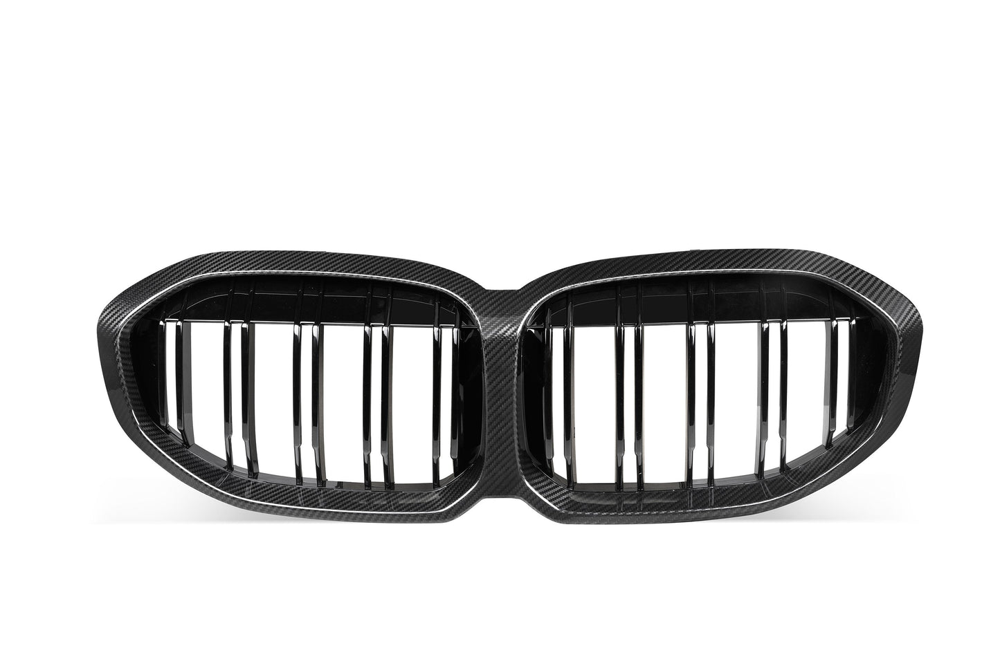 Double Slat Pre-Preg Carbon Fibre Front Grille for BMW F40 1 Series 19-24-Carbon Factory