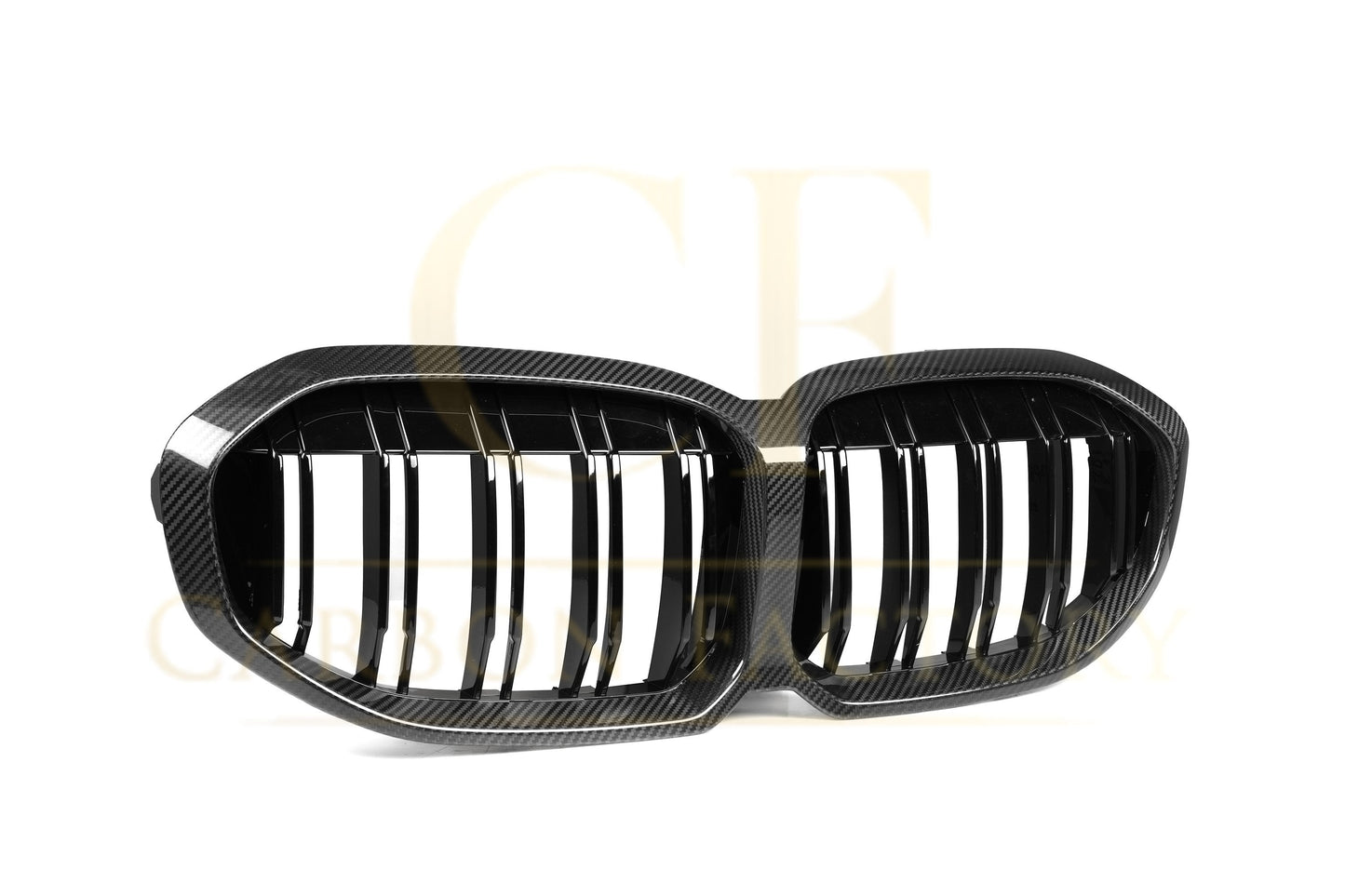 Double Slat Pre-Preg Carbon Fibre Front Grille for BMW F40 1 Series 19-24-Carbon Factory