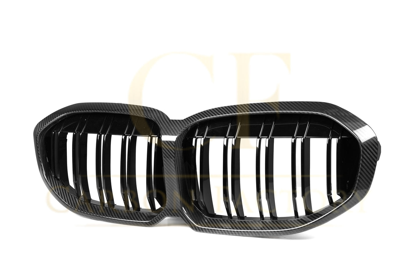 Double Slat Pre-Preg Carbon Fibre Front Grille for BMW F40 1 Series 19-24-Carbon Factory