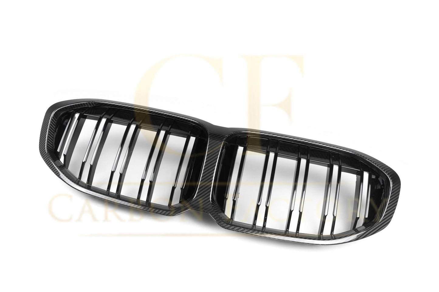 Double Slat Pre-Preg Carbon Fibre Front Grille for BMW F40 1 Series 19-24-Carbon Factory