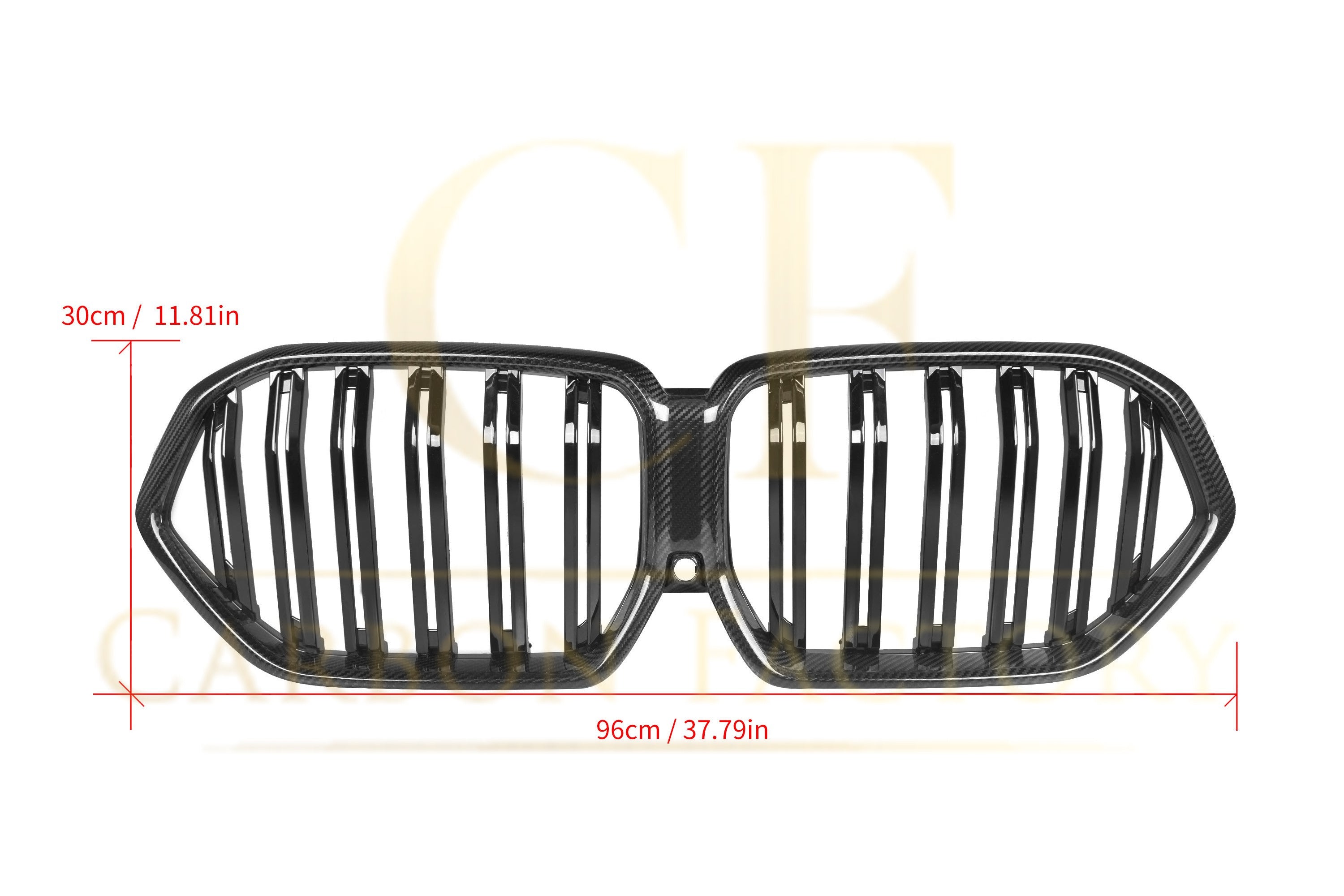 Double Slat Pre-preg Carbon Fibre Front Grille for BMW G06 X6 19-22 - Carbon Factory