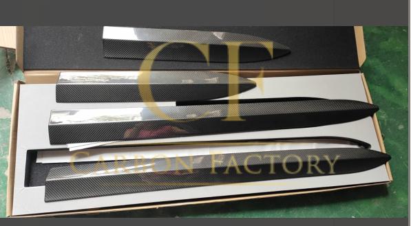 Dry Carbon Door Line Trims Covers (4 Pieces) for Tesla Model 3 16-23 - Carbon Factory