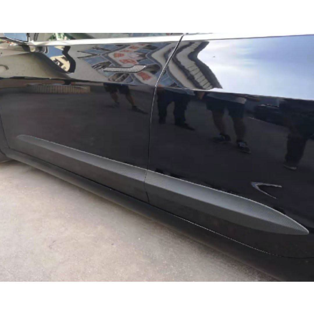 Dry Carbon Door Line Trims Covers (4 Pieces) for Tesla Model 3 16-23 - Carbon Factory
