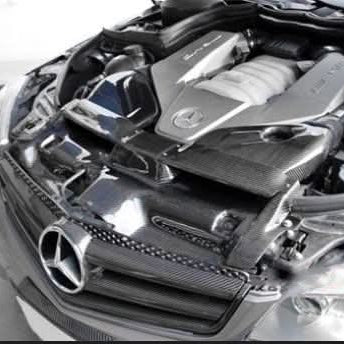 Dry Carbon Induction Cover for Mercedes Benz W204 C63 - Carbon Factory