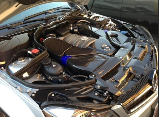 Dry Carbon Induction Cover for Mercedes Benz W204 C63 - Carbon Factory