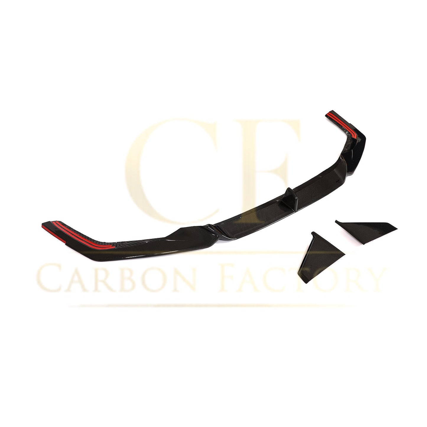 ED Style Pre-Preg Carbon Fibre Front Splitter for Audi 4K RS7 20-22-Carbon Factory