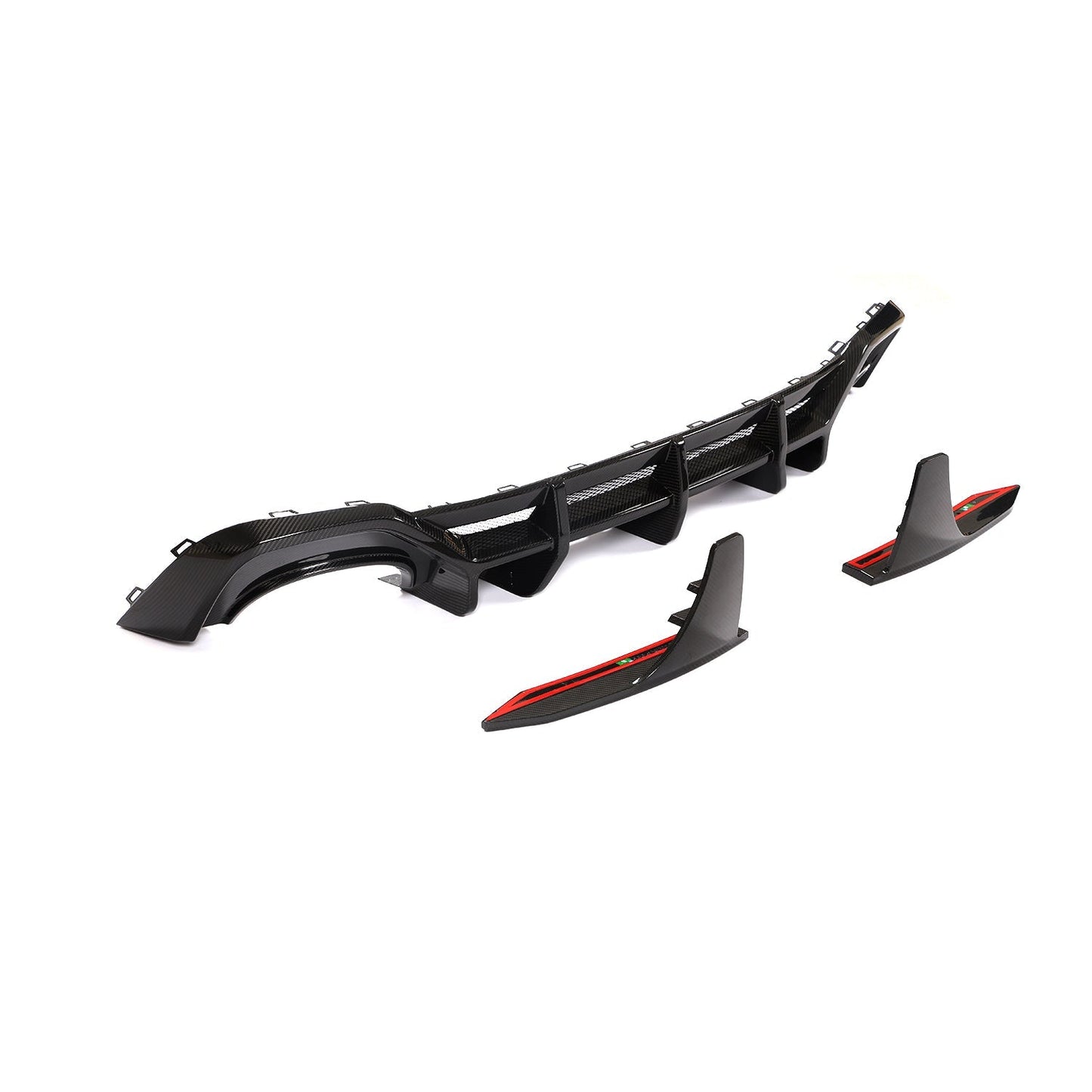 ED Style Pre-Preg Carbon Fibre Rear Diffuser for Audi 4K RS7 20-22-Carbon Factory