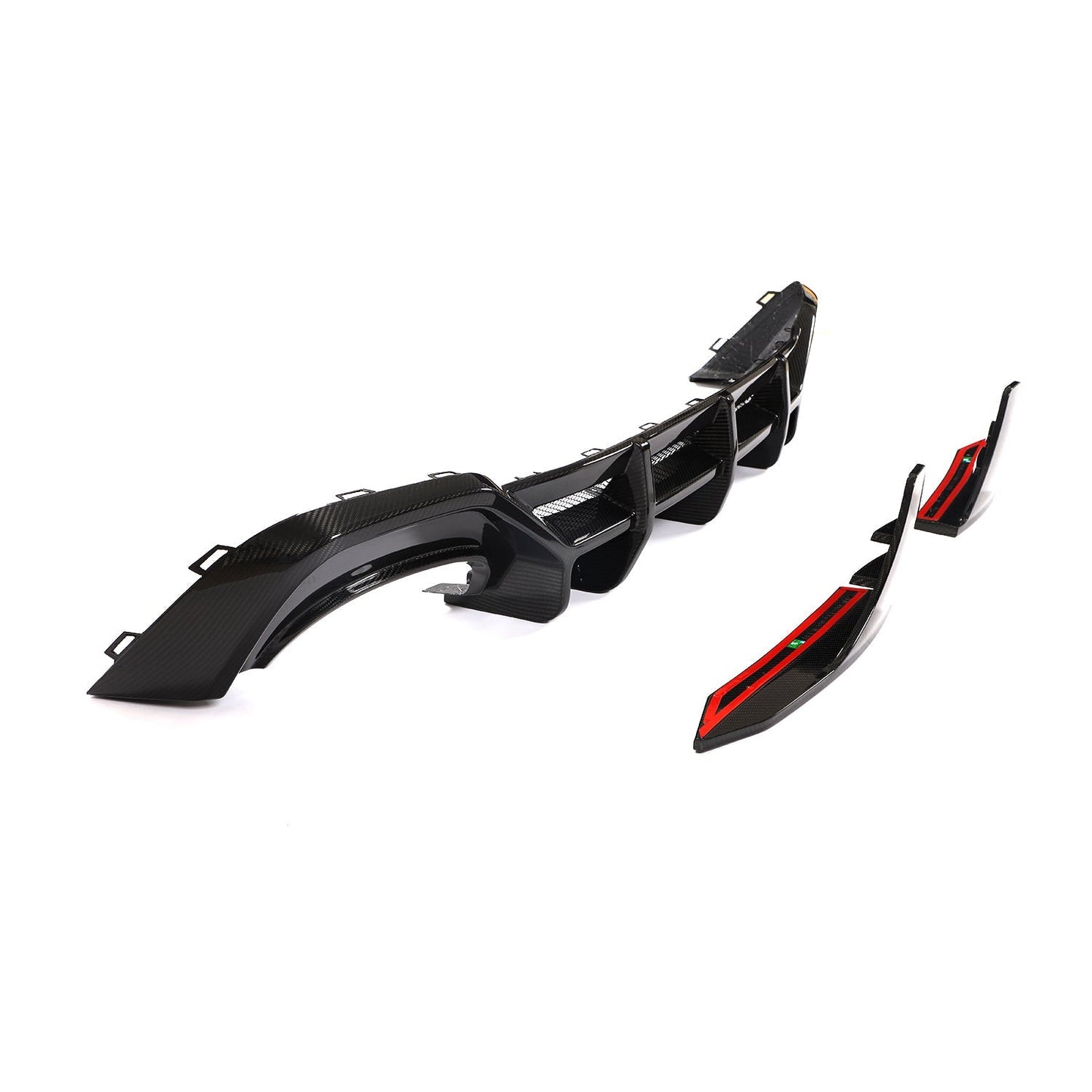 ED Style Pre-Preg Carbon Fibre Rear Diffuser for Audi 4K RS7 20-22-Carbon Factory