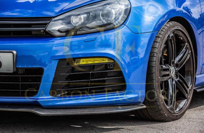 EXO Style Carbon Fibre Front Splitter for VW Golf MK6 R20 08-13-Carbon Factory