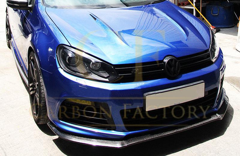 EXO Style Carbon Fibre Front Splitter for VW Golf MK6 R20 08-13-Carbon Factory