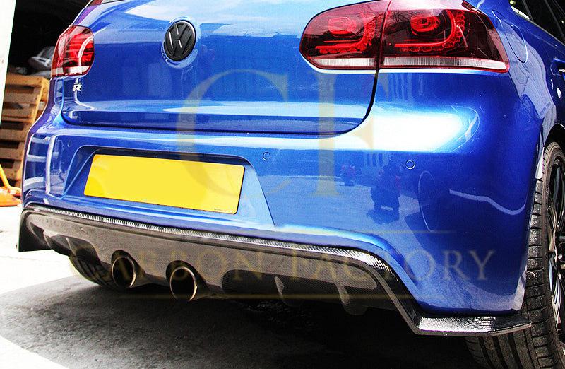 EXO Style Carbon Fibre Rear Diffuser for VW Golf MK6 R20 08-13-Carbon Factory