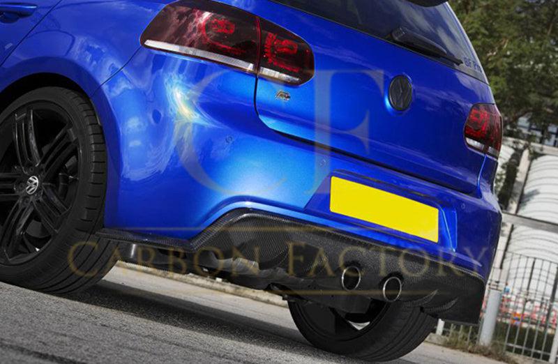 EXO Style Carbon Fibre Rear Diffuser for VW Golf MK6 R20 08-13-Carbon Factory
