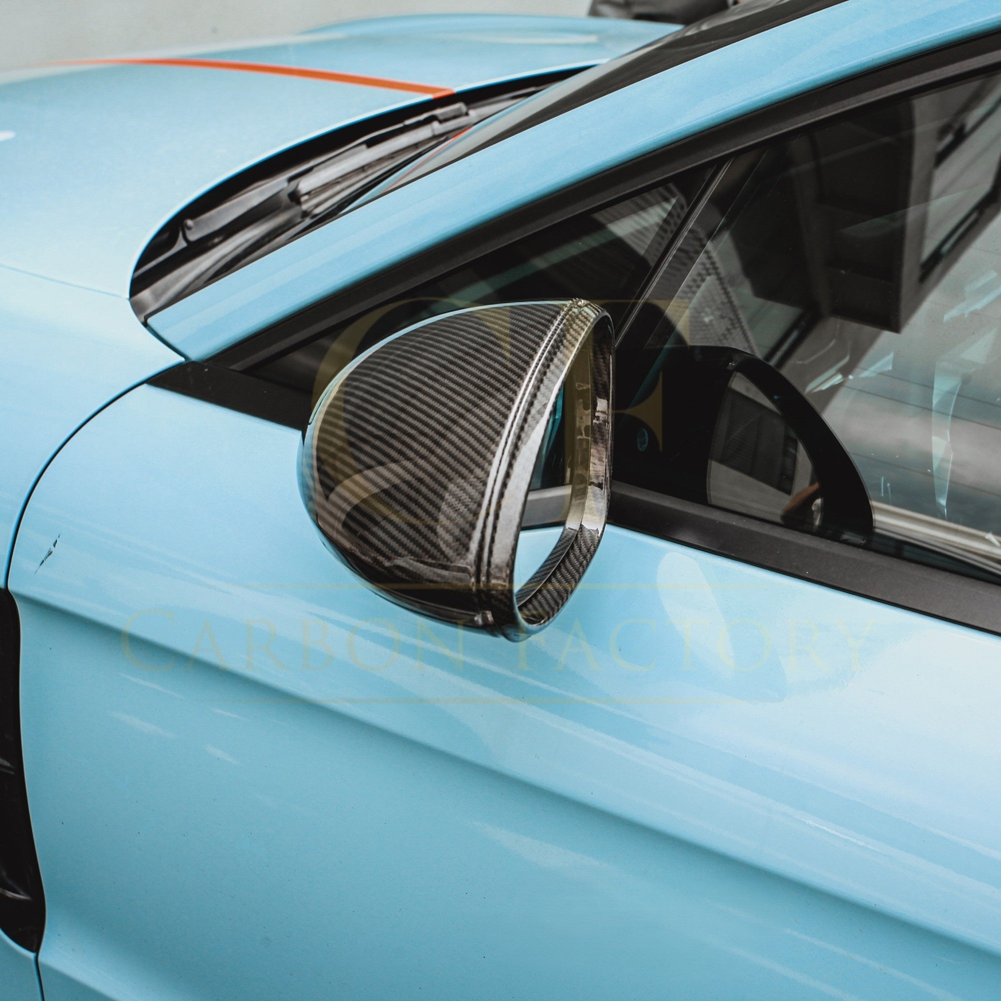 Pre-Preg Carbon Fibre Mirror Covers for Porsche Panamera 971 LHD 17-23 - Carbon Factory