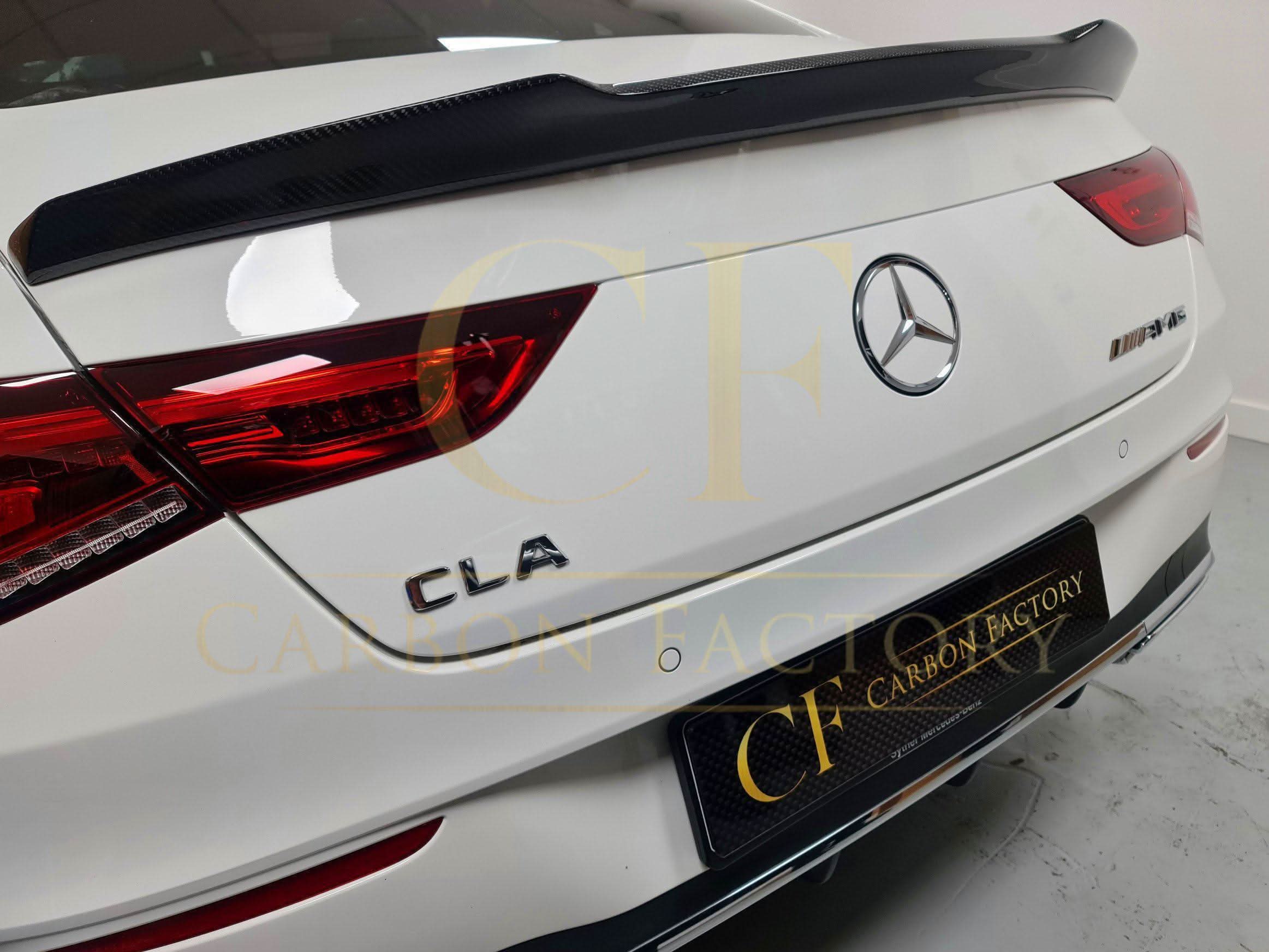 FD Style Pre-Preg Carbon Fibre Boot Spoiler for Mercedes Benz W118 CLA 20-Present - Carbon Factory