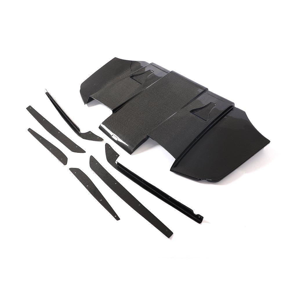 GT Style Carbon Fibre Rear Diffuser for BMW E92 E93 M3 07-13-Carbon Factory