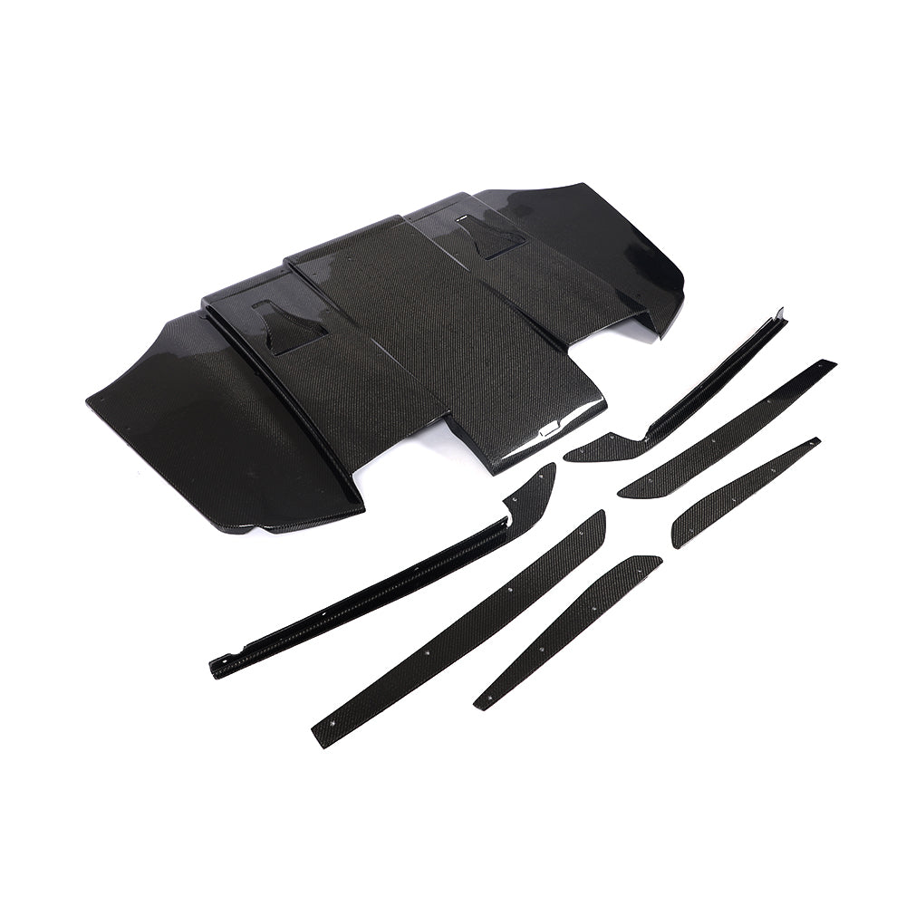 GT Style Carbon Fibre Rear Diffuser for BMW E92 E93 M3 07-13-Carbon Factory