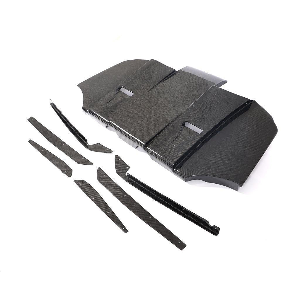 GT Style Carbon Fibre Rear Diffuser for BMW E92 E93 M3 07-13-Carbon Factory