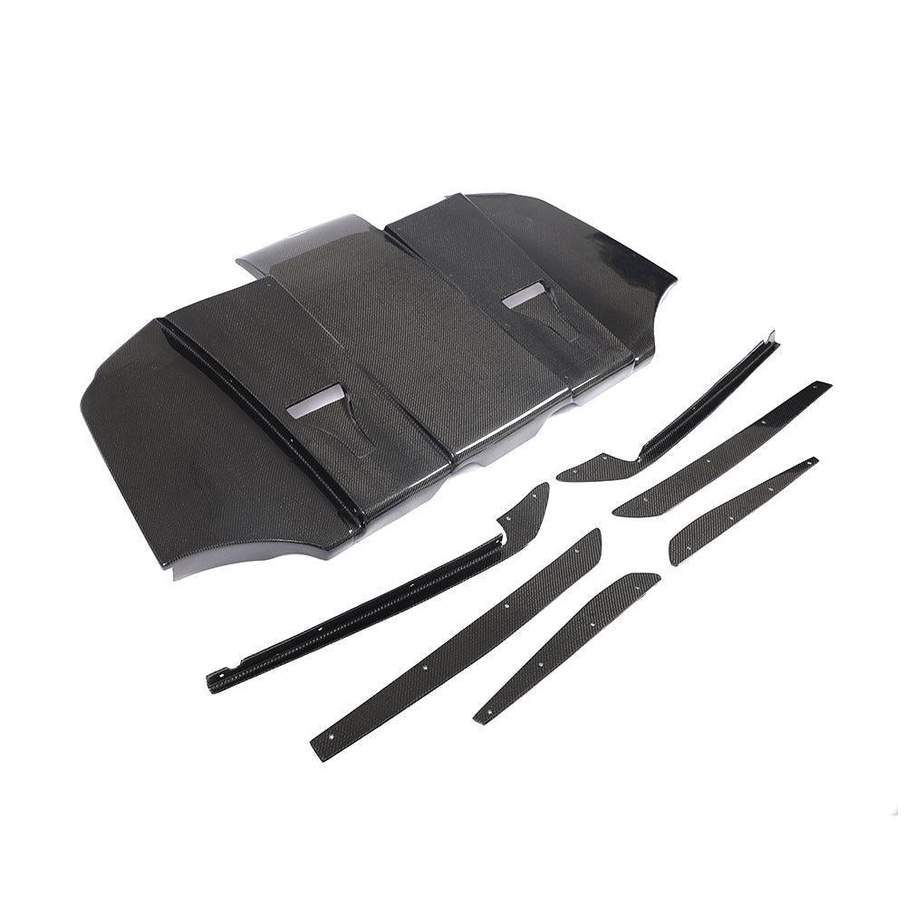 GT Style Carbon Fibre Rear Diffuser for BMW E92 E93 M3 07-13-Carbon Factory