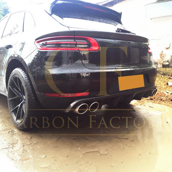 GT Style Carbon Fibre Rear Diffuser for Porsche Macan 14-20-Carbon Factory